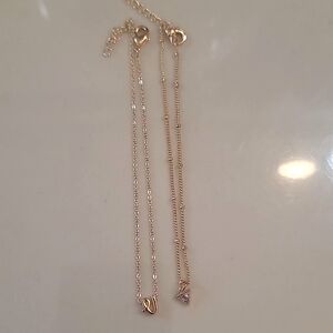 Never worn Gold anklets